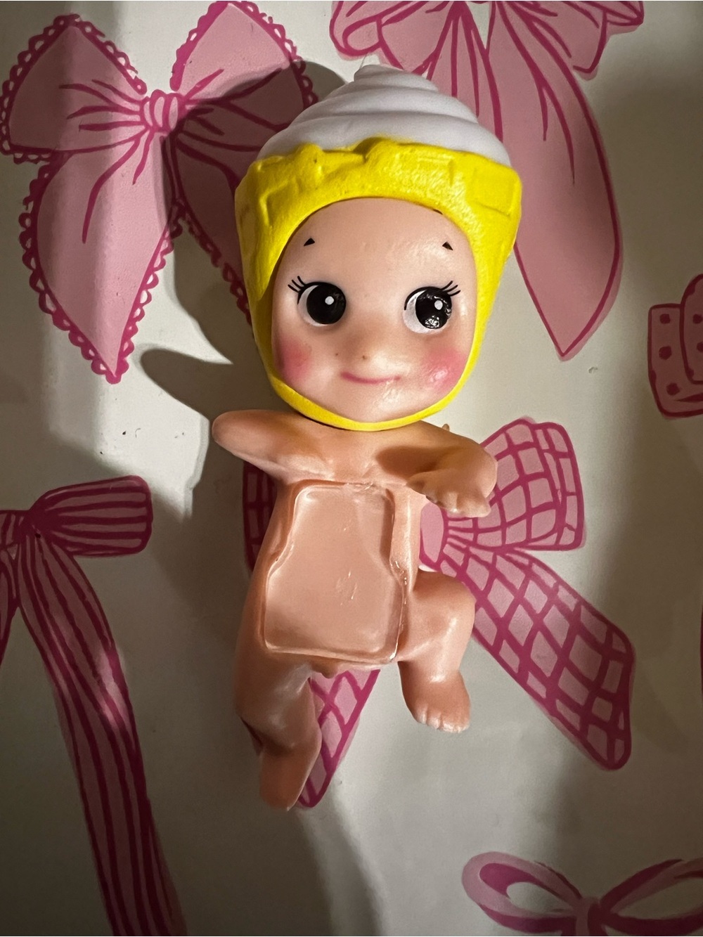 Cute Yellow-Hat Baby Doll Figure for Imaginative Play